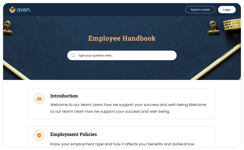 Employee Handbook Template
