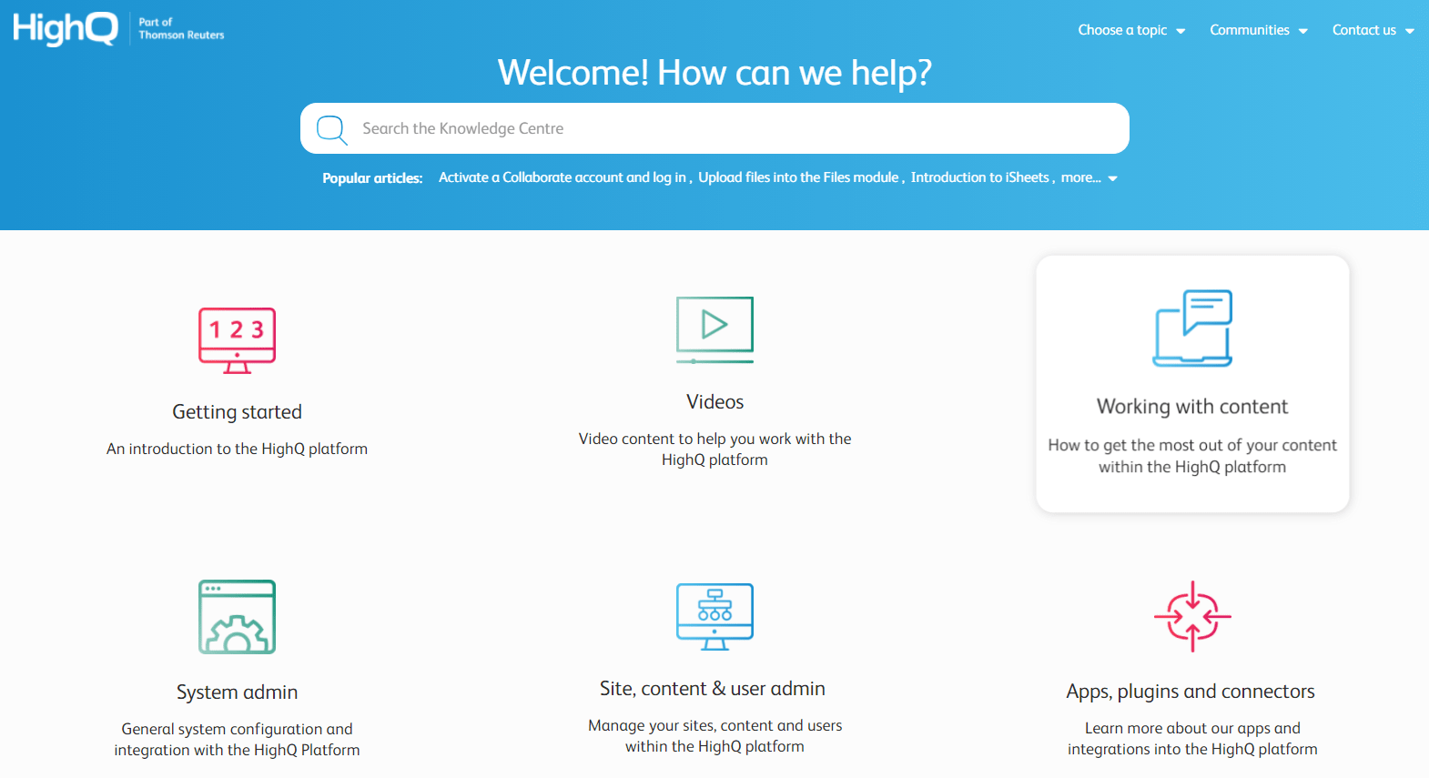 HighQ User documentation examples