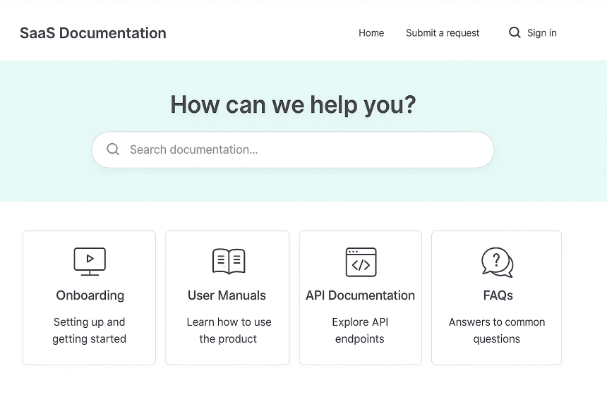 How to Create a SaaS Software Documentation Add Categories & Links