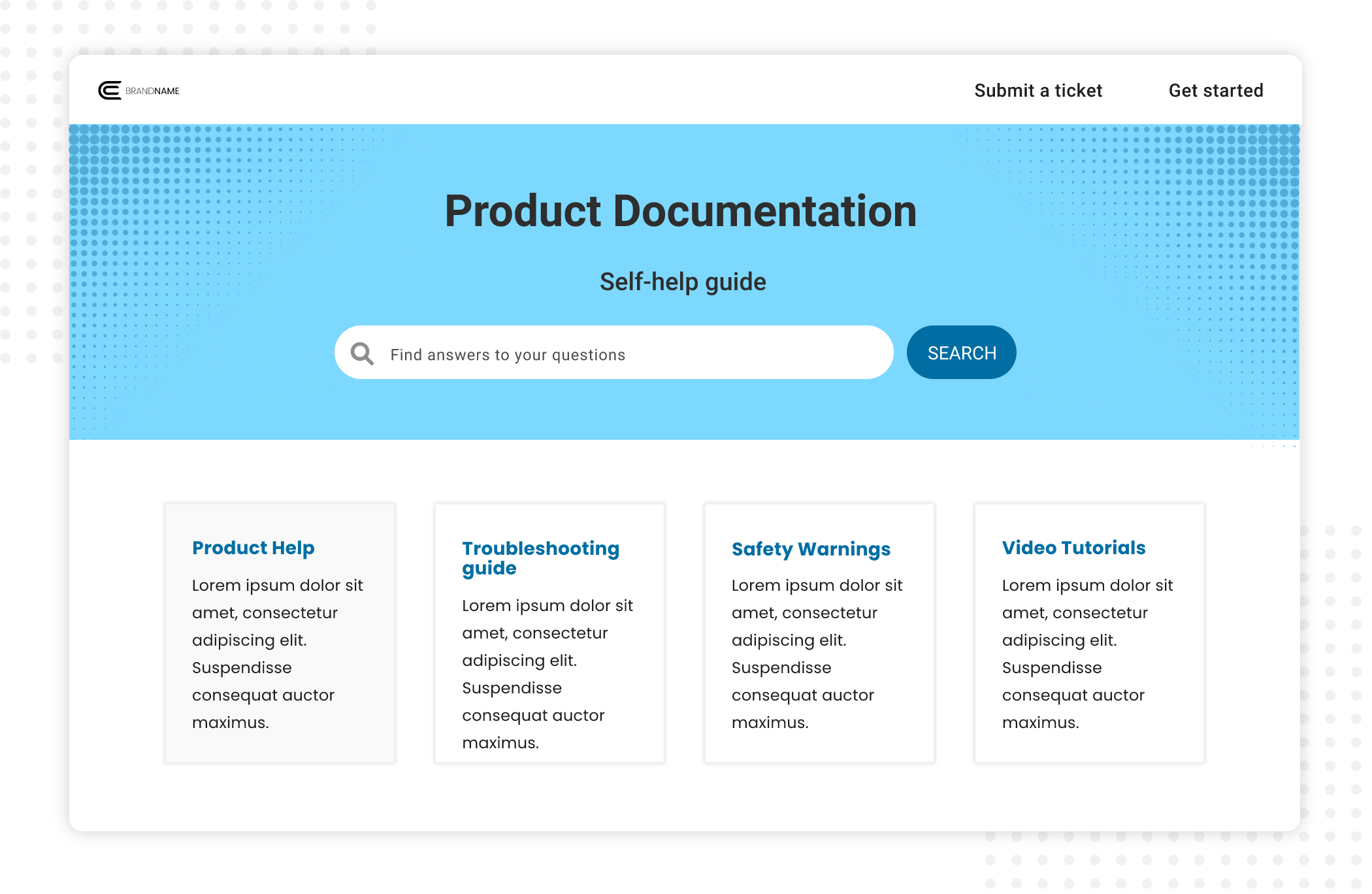 KB Template SaaS Product Documentation Template