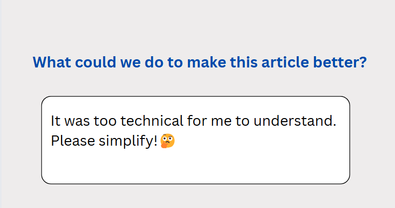 KB 2-Step Feedback