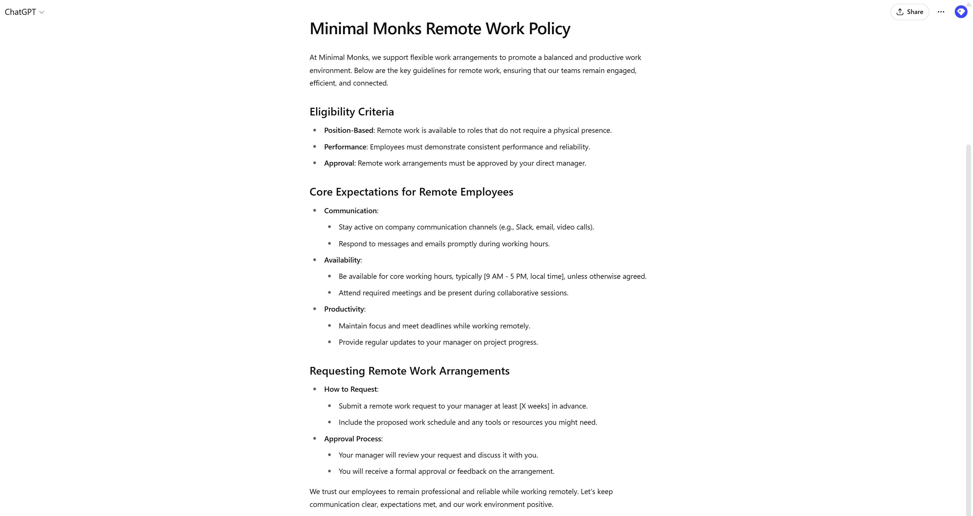 KB_AI Result_Employee Handbook