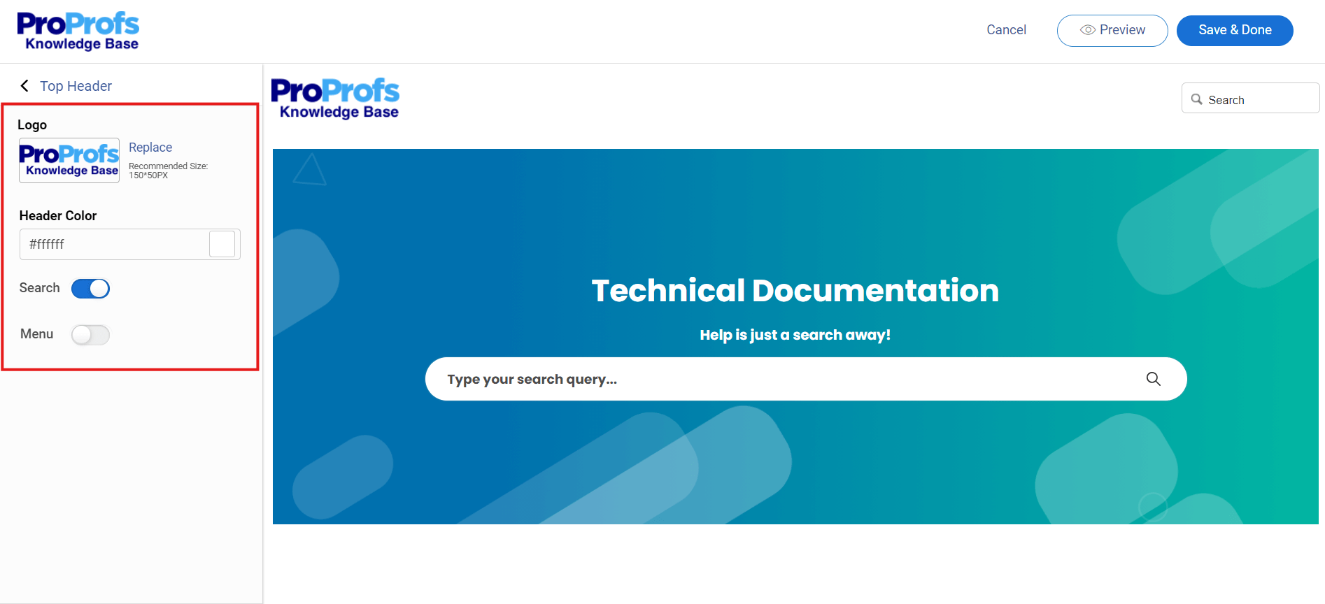 Customize Template