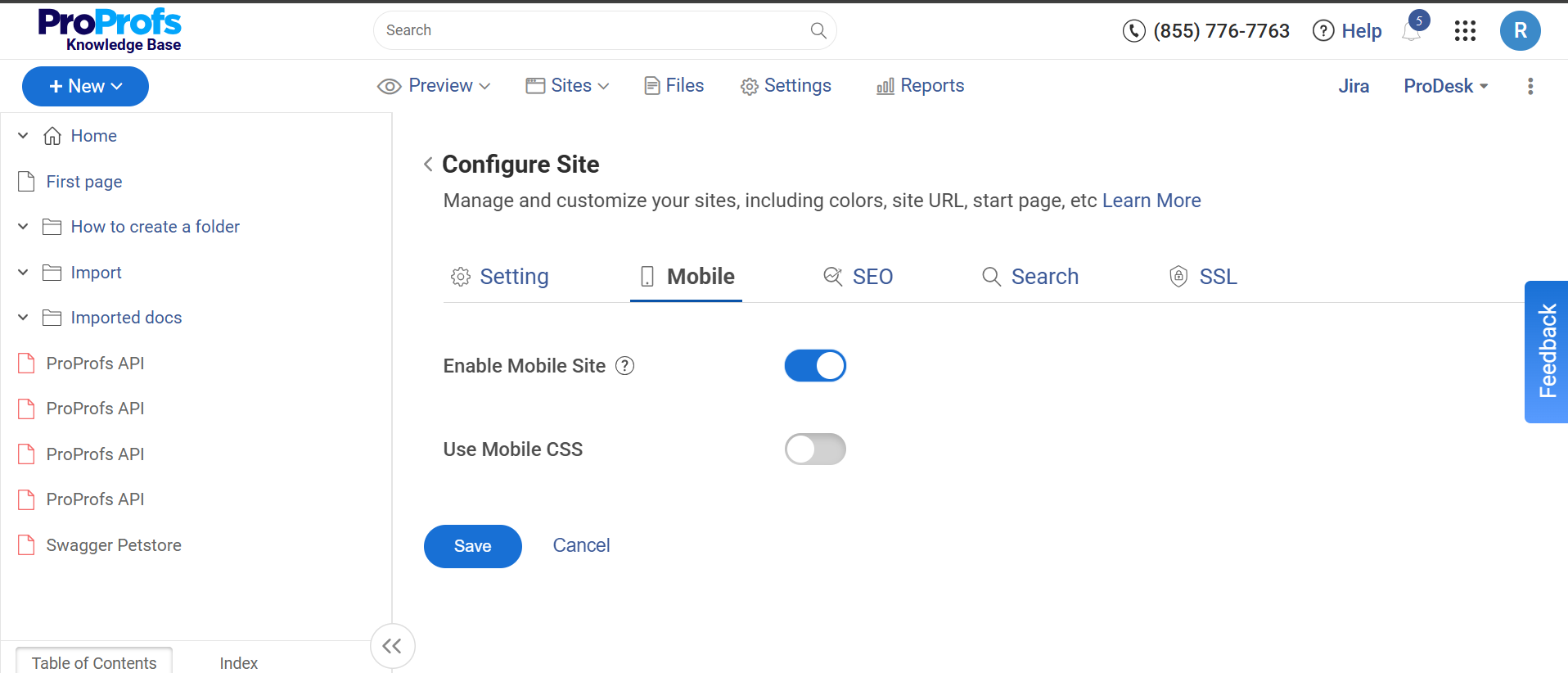 Mobile Site