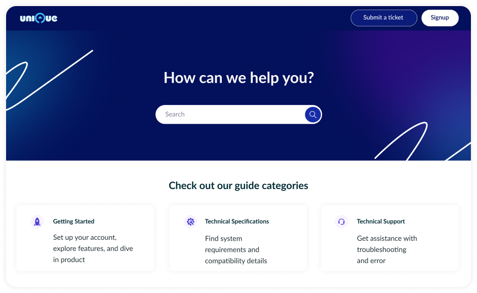 Customer Support/Help Manual Template