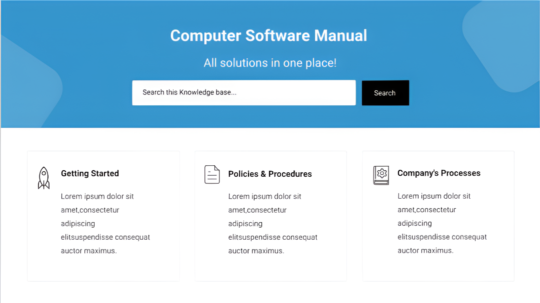 Software Manual Template