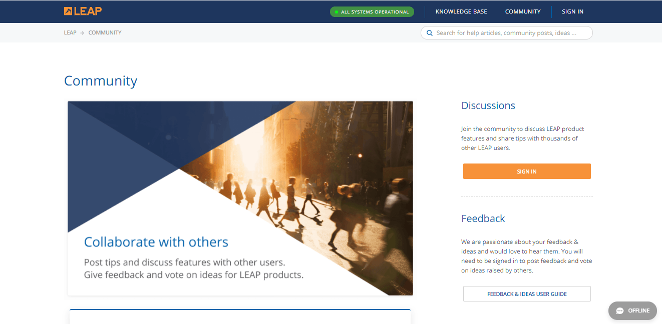 Leap Customer Portal Help Center