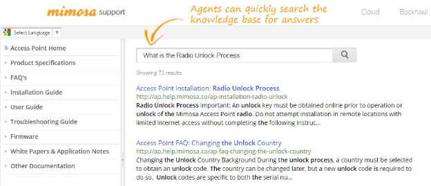 searchable knowledge management