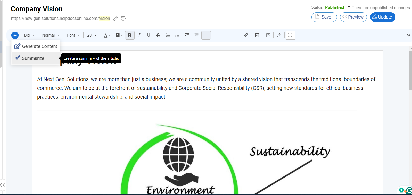 sop features