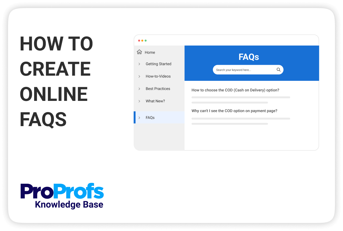 Online FAQ Software