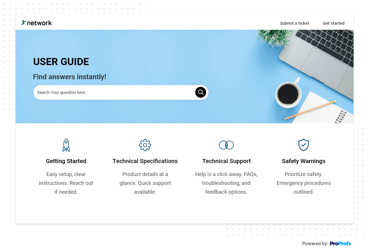 user guide template