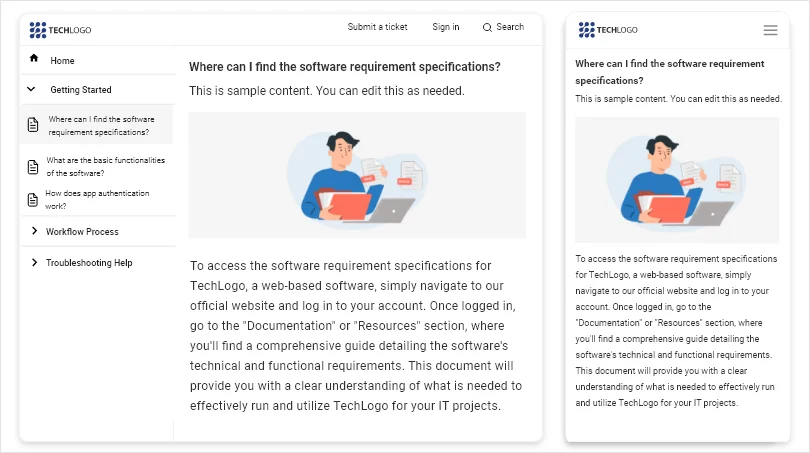 technical specifications document template
